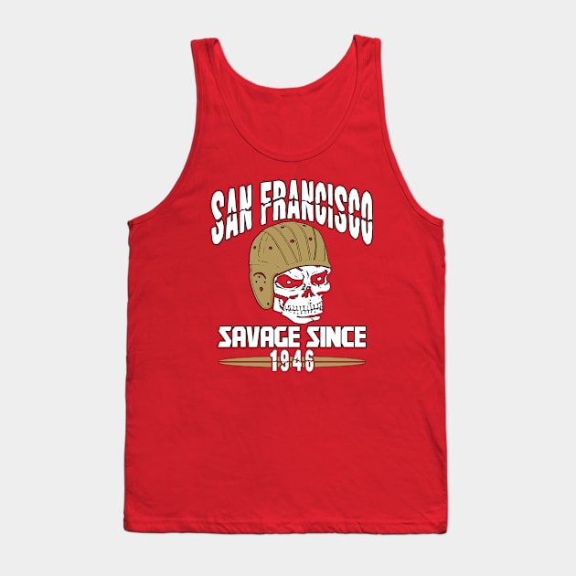 San Francisco Pro Football - Classic Grunge Tank Top by FFFM